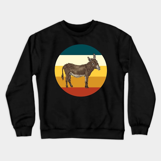 Donkeys Cute Donkey Crewneck Sweatshirt by ShirtsShirtsndmoreShirts